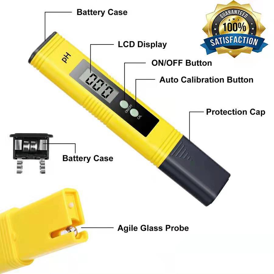 PH Meter 0.01 Precision Water Tester for Aquarium & Pool