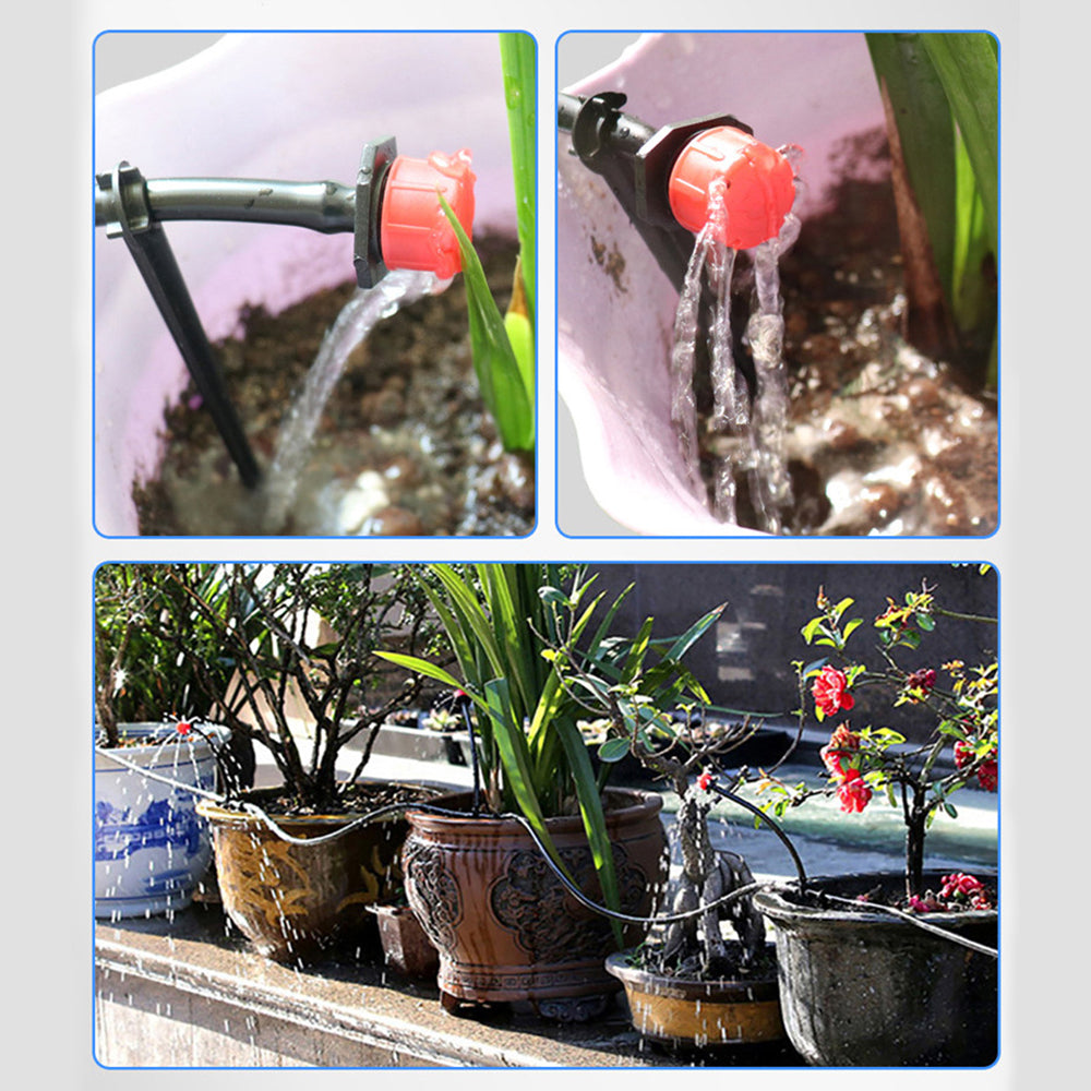 4/7mm Adjustable Irrigation Drippers - 50Pcs for Flower Beds