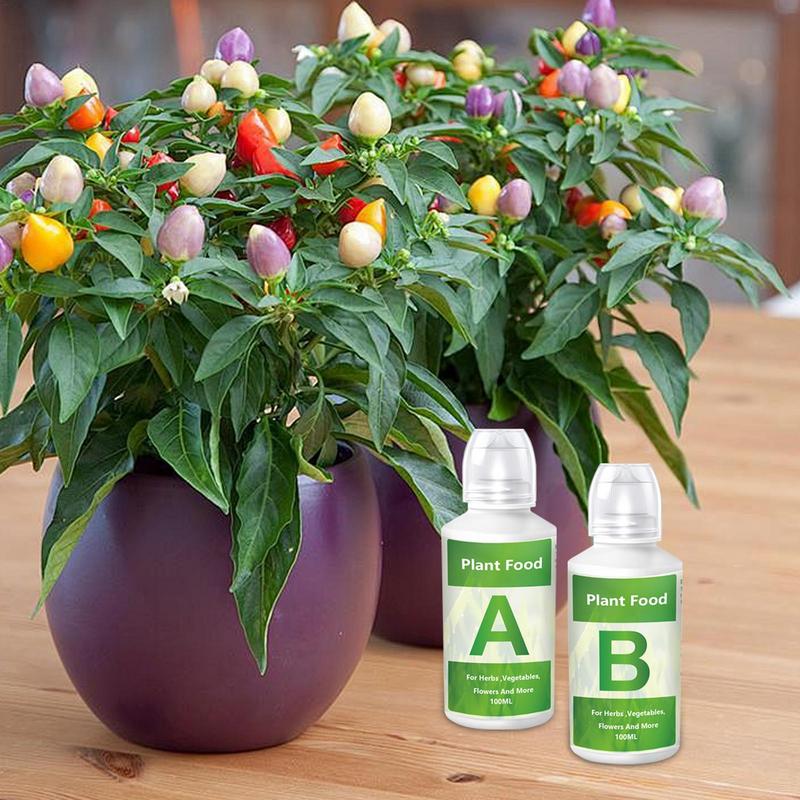 Fertilizer AB Two Part Set Hydroponic Garden Plant Food Plant Fertilizer For Flowers Vegetables Grass Nutrients Garden supplies
