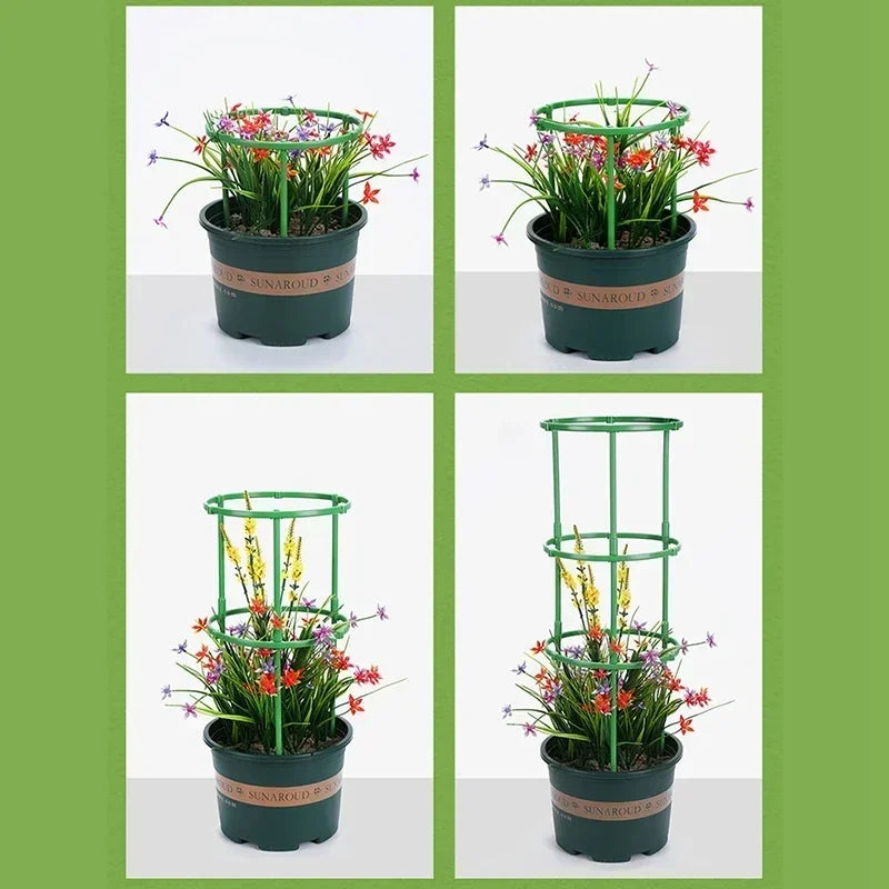 Plant Stakes - 12 Set Half Round Vines & Bonsai Holder