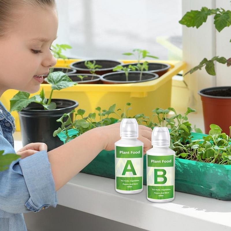 Fertilizer AB Two Part Set Hydroponic Garden Plant Food Plant Fertilizer For Flowers Vegetables Grass Nutrients Garden supplies