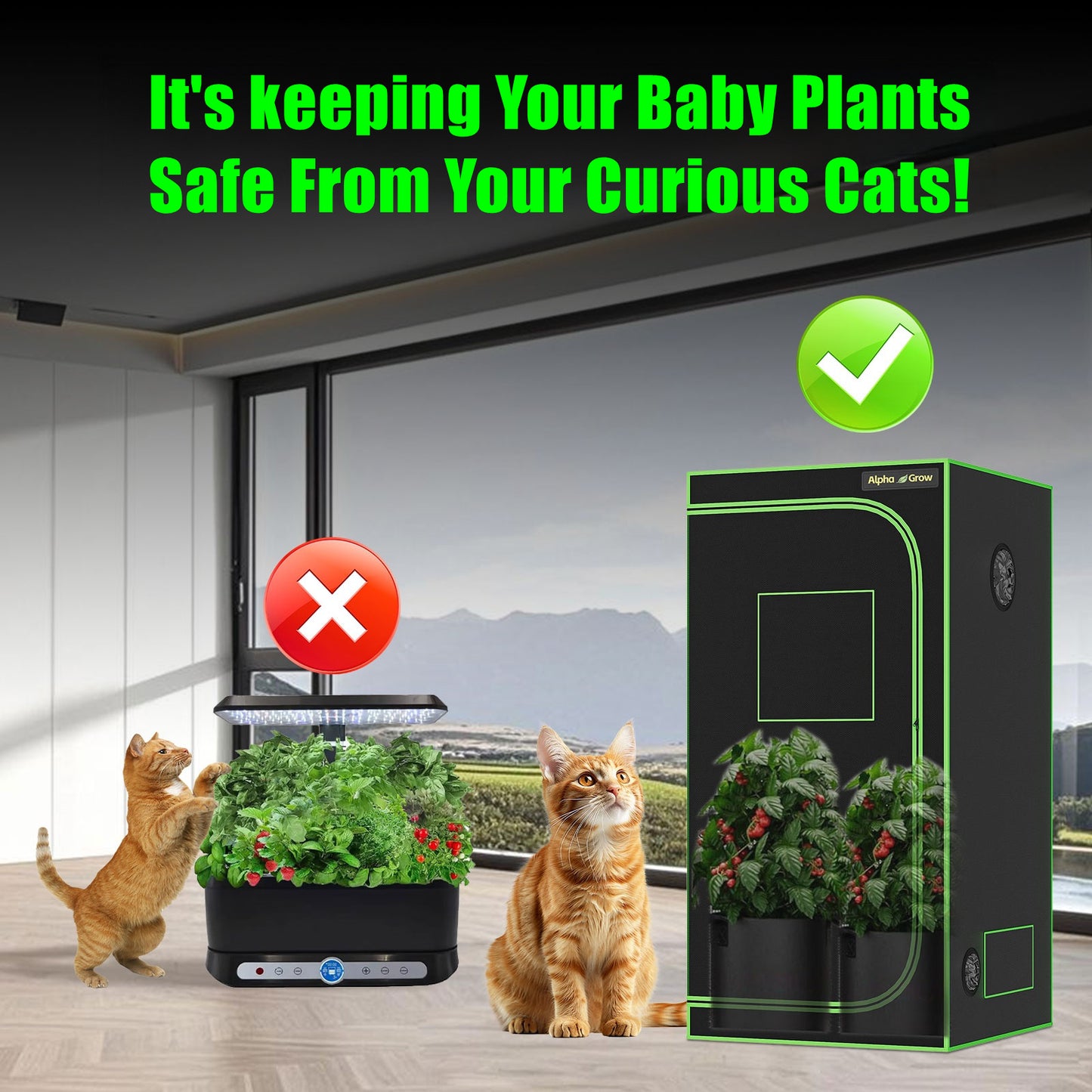 Growing Tent - ALPHAGROW 1680D Mylar Compact & Reflective