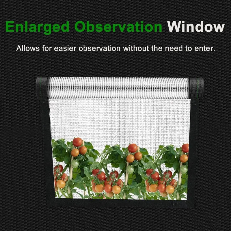 Hydroponic Grow Tent 48x24x60 Mylar with Observation Window
