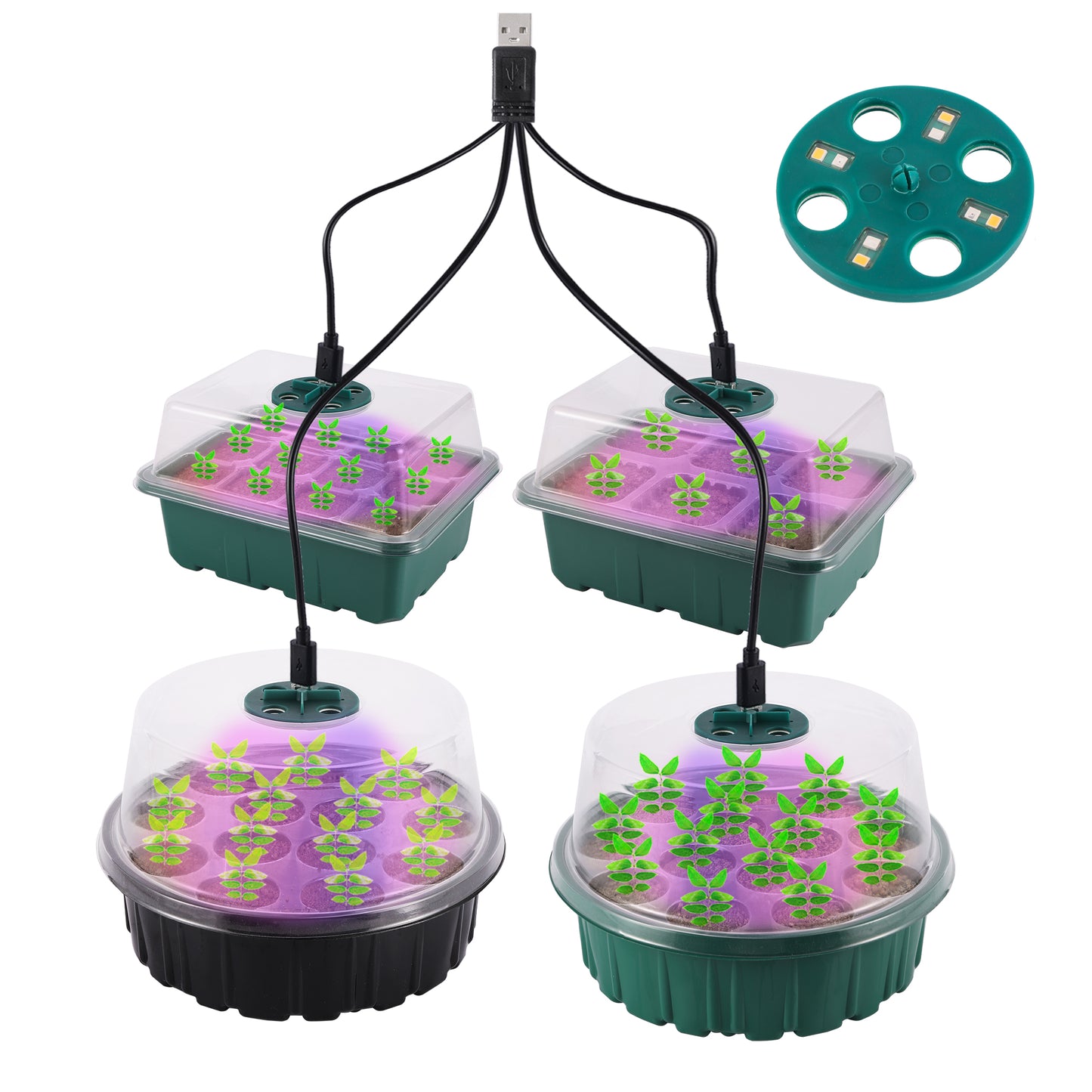 LED Grow Light for Seedling Trays & Flower Pots