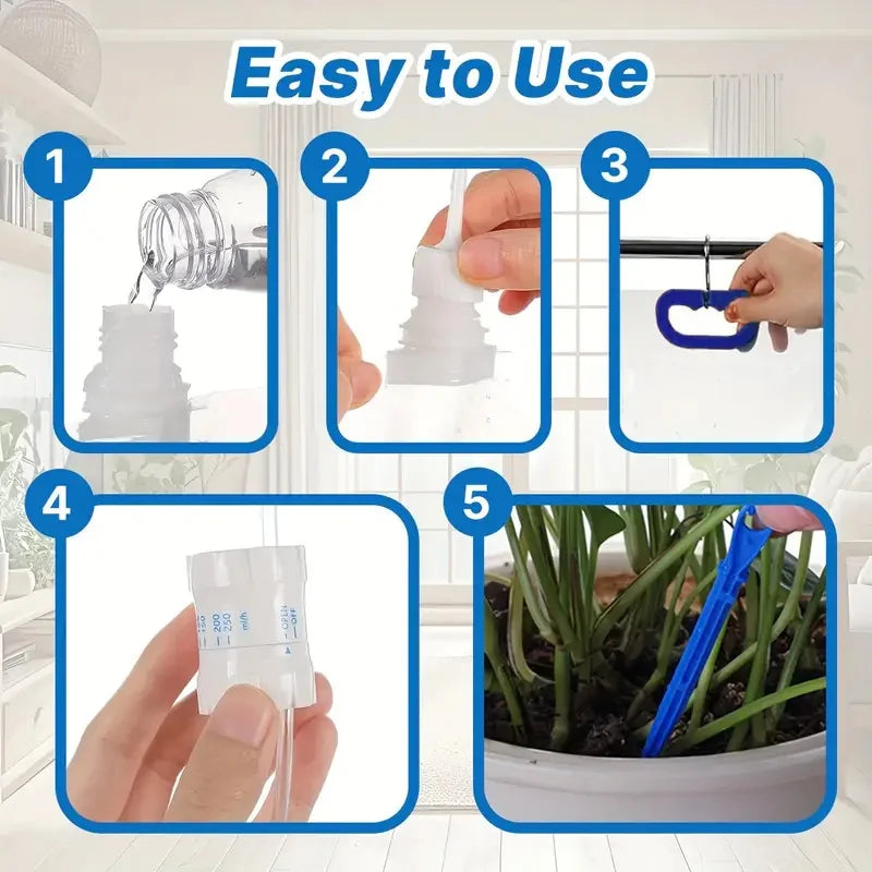 1pc 5.2L Automatic Watering Device Plant Watering Bag Control Of Water Dripping Flow Water Bag Lazy Travel Dripper