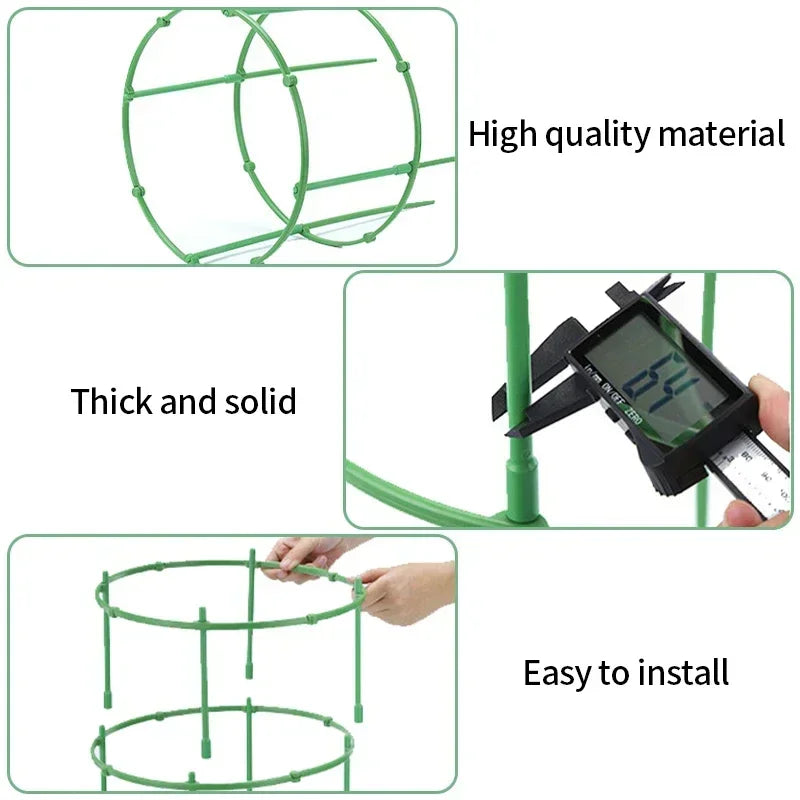Plant Stakes - 12 Set Half Round Vines & Bonsai Holder