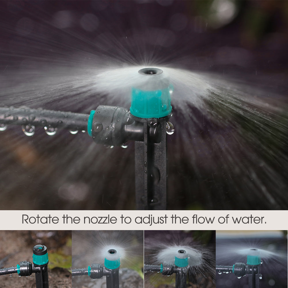 Vortex Irrigation Dripper Sprinkler 10PCS - Adjustable Drip Emitters