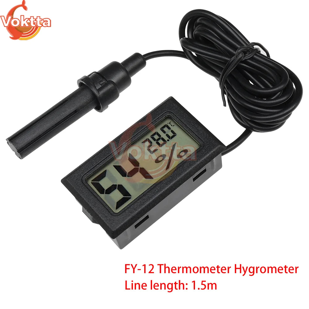Mini LCD Hygrometer - Indoor Temp & Humidity Sensor