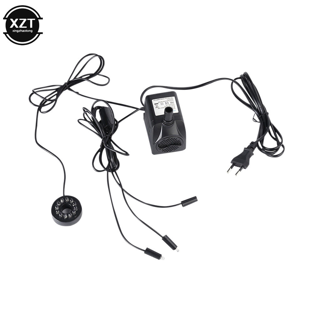 Submersible Water Pump 10W EU Plug with LED for Aquarium