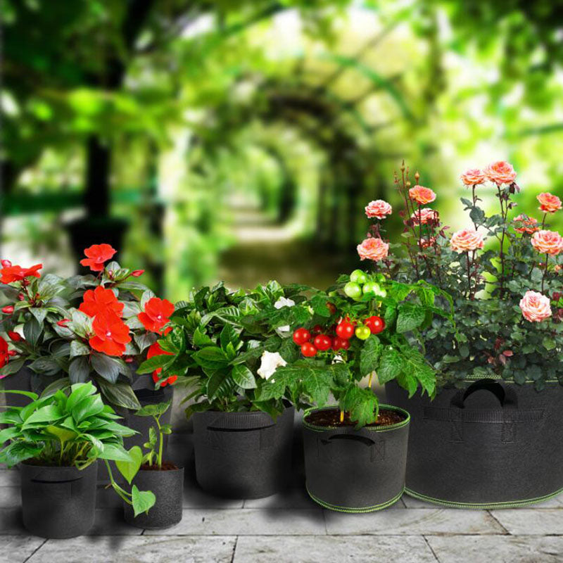Grow Bags for Vegetables & Flowers - Thickened Fabric Pots