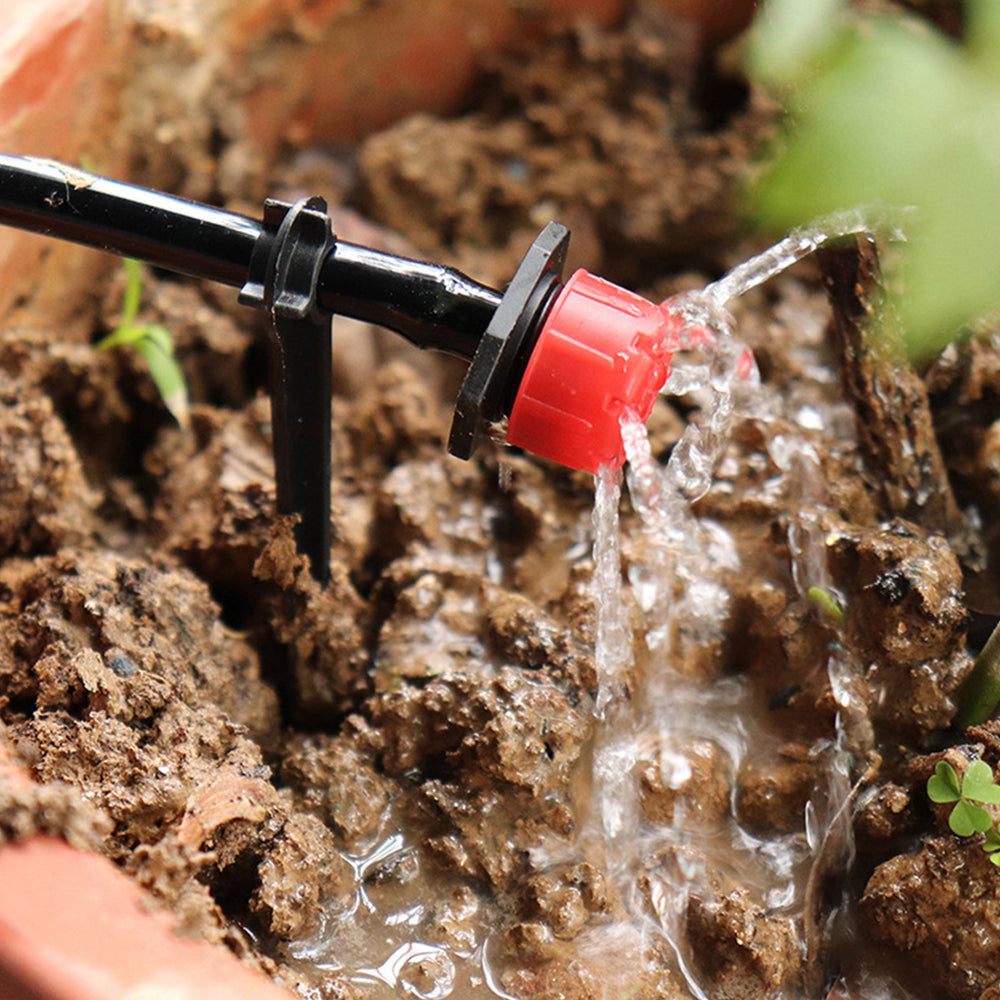 4/7mm Adjustable Irrigation Drippers - 50Pcs for Flower Beds