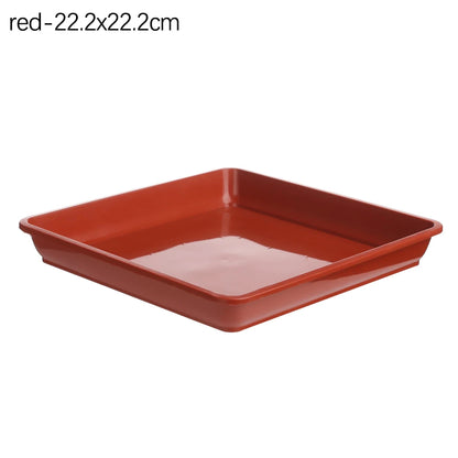 Seed Tray: Heavy Duty Square Plant Saucer - Indoor/Outdoor Garden Tray