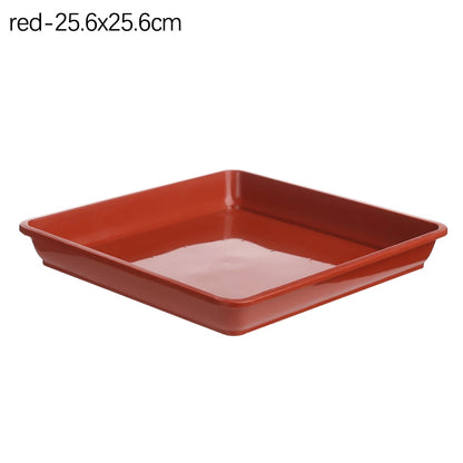 Seed Tray: Heavy Duty Square Plant Saucer - Indoor/Outdoor Garden Tray
