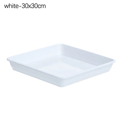 Seed Tray: Heavy Duty Square Plant Saucer - Indoor/Outdoor Garden Tray