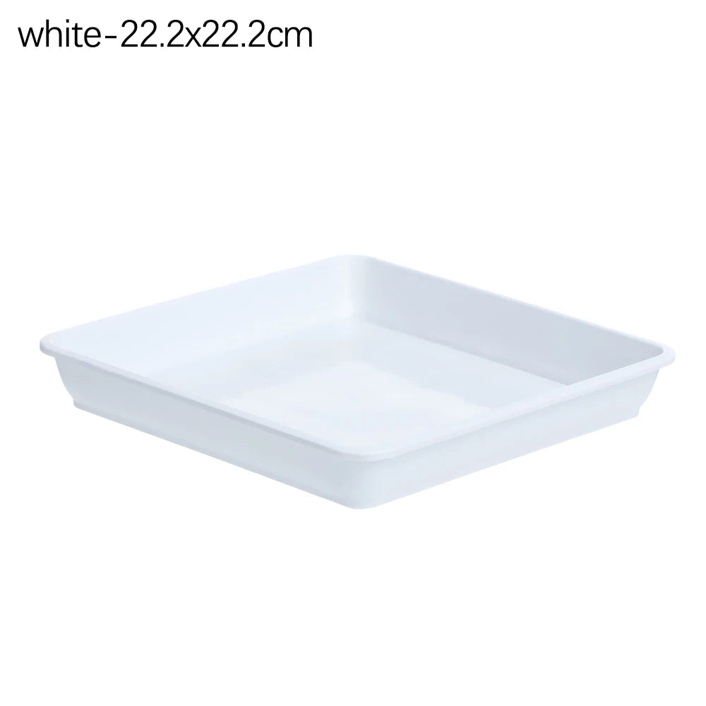 Seed Tray: Heavy Duty Square Plant Saucer - Indoor/Outdoor Garden Tray