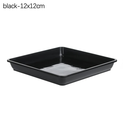 Seed Tray: Heavy Duty Square Plant Saucer - Indoor/Outdoor Garden Tray