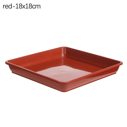 Seed Tray: Heavy Duty Square Plant Saucer - Indoor/Outdoor Garden Tray
