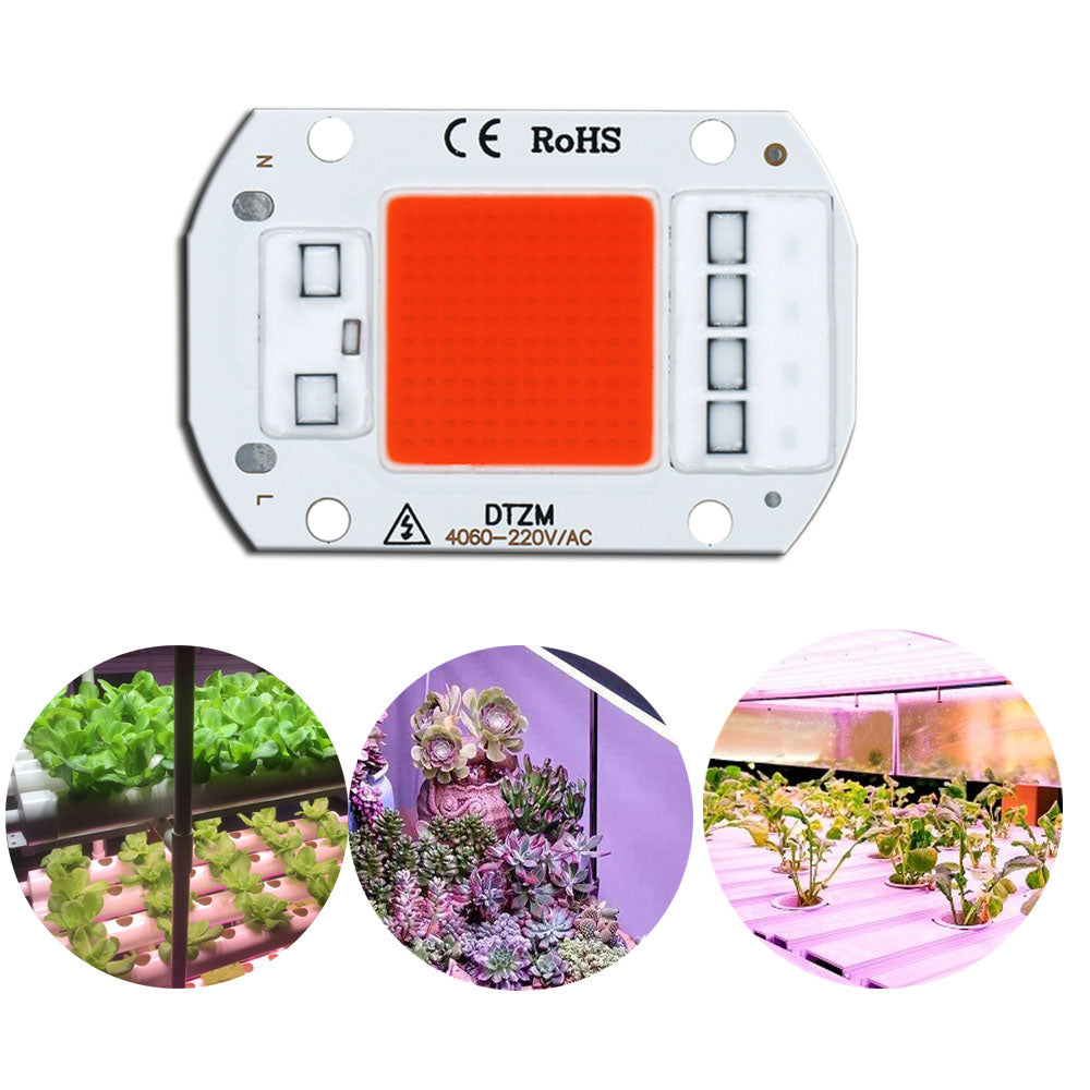 LED Grow Light Full Spectrum COB Chip - No Driver Needed