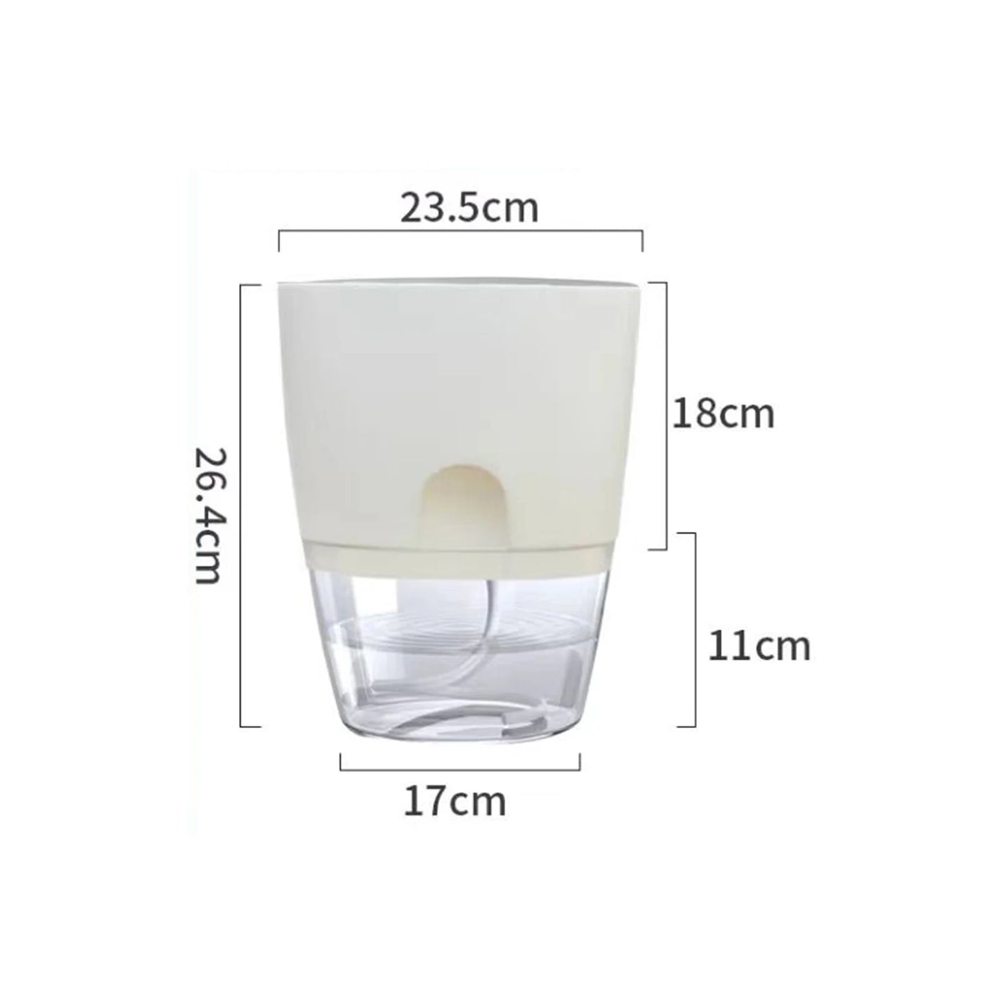 8.2cm Hydroponic Pot Self Watering Flower Pot Liquid Farming Soilless Cultivation Planter Cotton Rope Watering