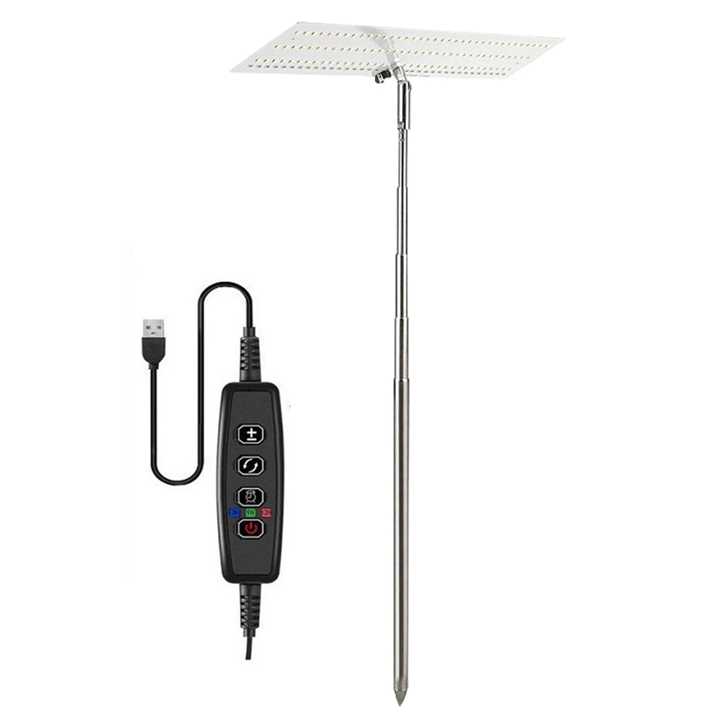 Plant Grow Light Height Adjustable Hydroponics Growing Light IP54 Waterproof Desktop Grow Lamp for Seedlings Indoor Plants