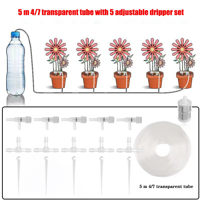 Garden Drip Irrigation Kit - Water-Saving Micro Dripper