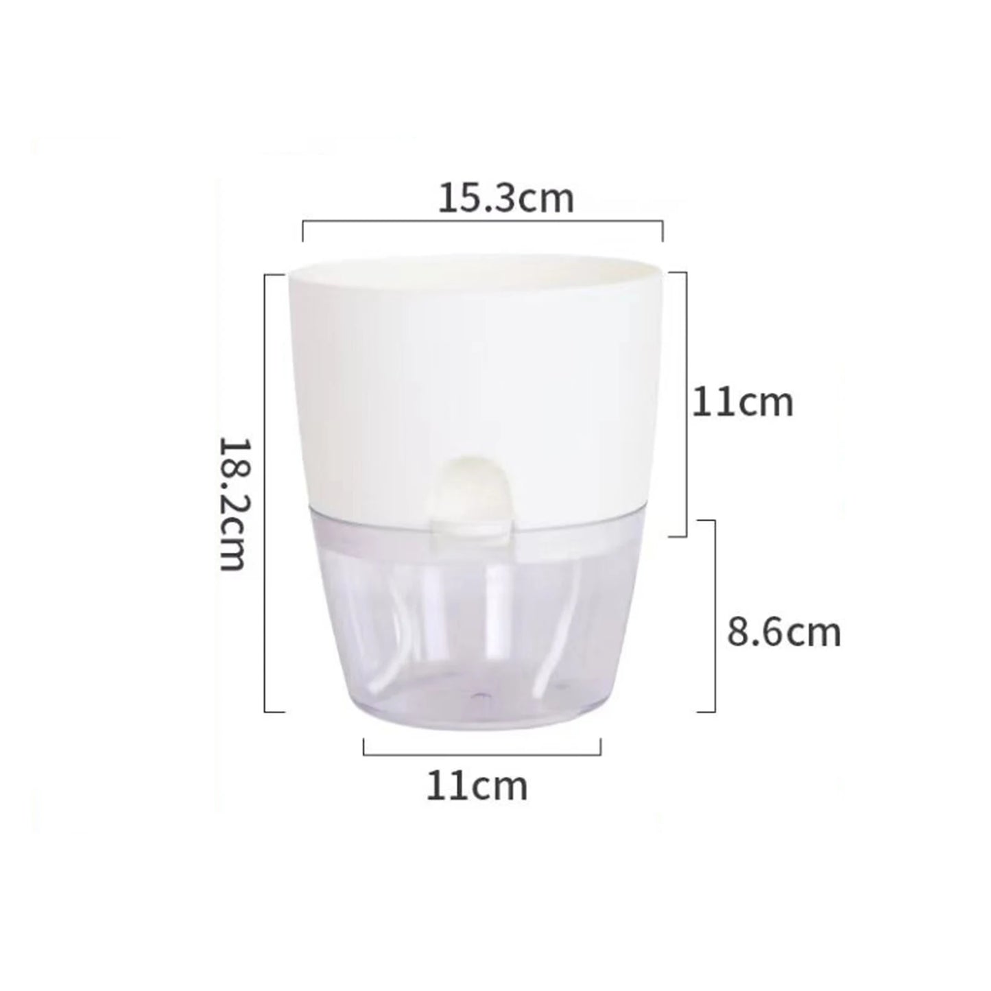 8.2cm Hydroponic Pot Self Watering Flower Pot Liquid Farming Soilless Cultivation Planter Cotton Rope Watering