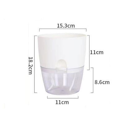 8.2cm Hydroponic Pot Self Watering Flower Pot Liquid Farming Soilless Cultivation Planter Cotton Rope Watering