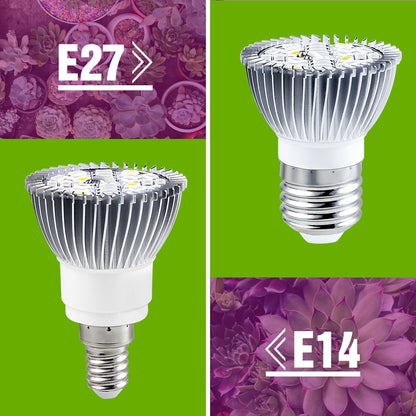LED Grow Light Bulb 28W E27/E26 Full Spectrum for Indoor Plants