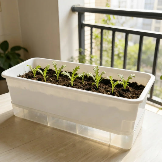 Plastic Hydroponic Plant Pots Thicken Cultivation Box Seedling Tray Self Watering Planting Container Balcony Vegetable Pot