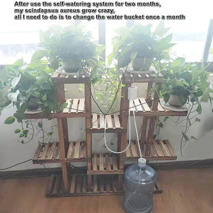 2 Head Automatic Watering Pump Controller Garden Gadget Drip Irrigation Device Pump Timer System Flower Plant Home Sprinkler