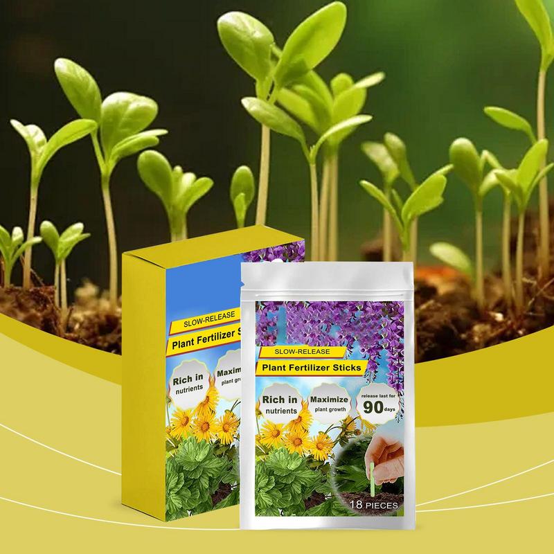 Plant Fertilizer Food Spikes - Slow Release Fertilizer, 18 Pack