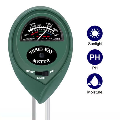LCD Soil pH Meter: 3-in-1 Digital Tester for Garden & Plants