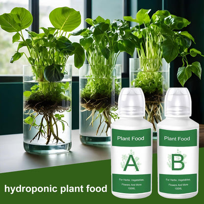 Plant Fertilizer: Hydroponic Nutrients Liquid Plant Food for Indoor Gardens