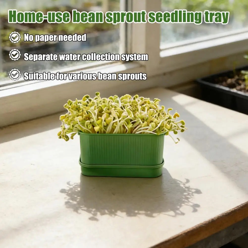 Seed Tray Garden Hydroponic Peanut Sprouting Planting Soilless Box Pot Mini Germination Greenhouse Germination Kits K5N7