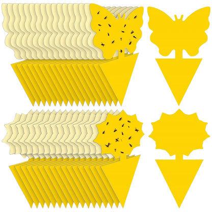 Plant Fly Traps: Insect Traps 20Pcs -  Non-Toxic Sticky Gnat Traps for Plants