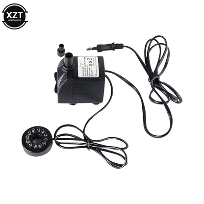 Submersible Water Pump 10W EU Plug with LED for Aquarium
