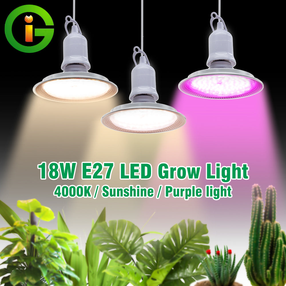 18W Full Spectrum LED Grow Light for Plants & Flowers