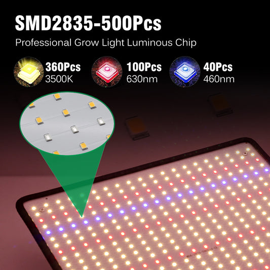 40W LED Grow Light Full Spectrum for Indoor Plants