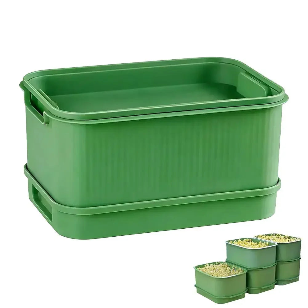 Seed Tray Garden Hydroponic Peanut Sprouting Planting Soilless Box Pot Mini Germination Greenhouse Germination Kits K5N7