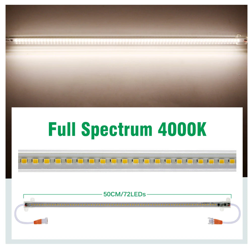 SMD 2835 LED Bar Light 4000K EU Plug - Full Spectrum