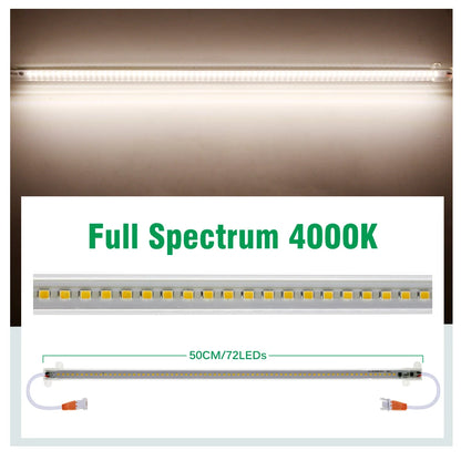 SMD 2835 LED Bar Light 4000K EU Plug - Full Spectrum