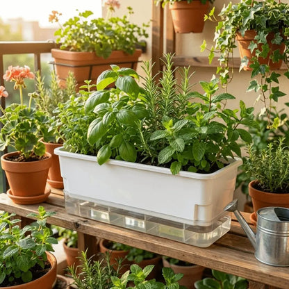 Plastic Hydroponic Plant Pots Thicken Cultivation Box Seedling Tray Self Watering Planting Container Balcony Vegetable Pot