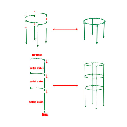 Plant Trellis: Plastic Vine Plant Bracket - 25/40/55/70/85cm Support Frame