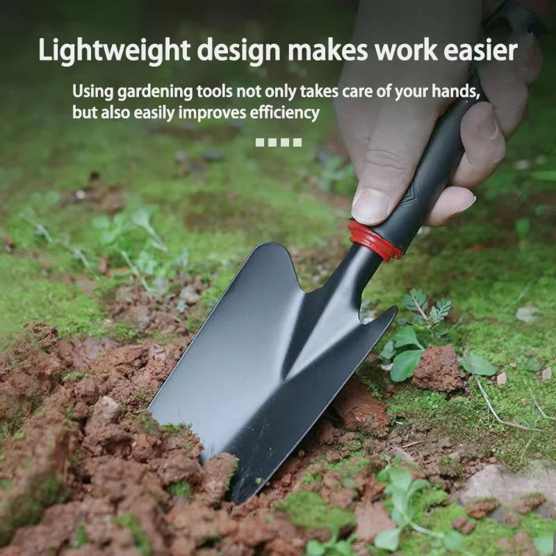 Mini Gardening Tool Set: Trowel, Rake, Hoe - 4 Piece Kit