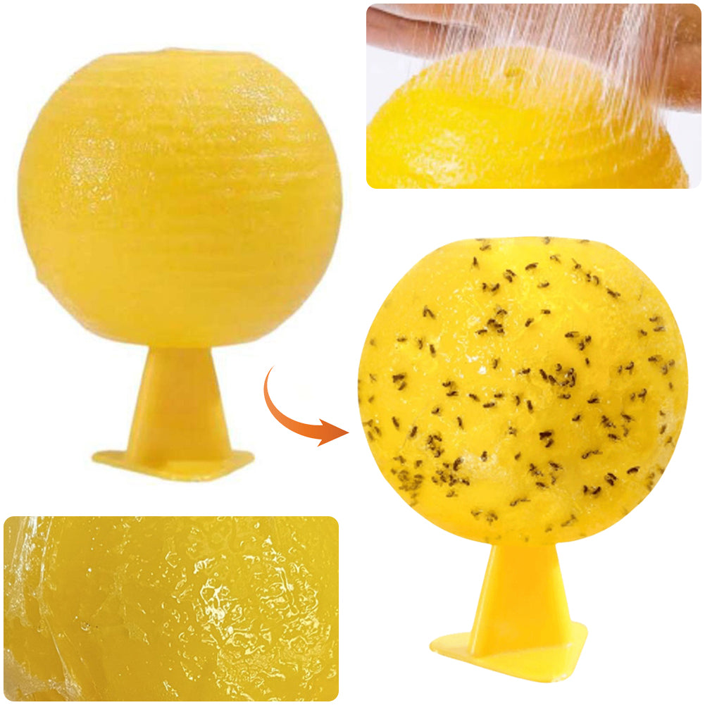 Plant Fly Traps: Sticky Ball for Gnats & Hoverflies