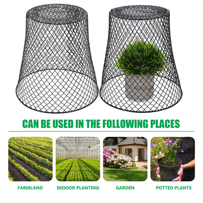 Plant/Crop Protective Cover Cage Set: Iron Mesh, Reusable & Sturdy