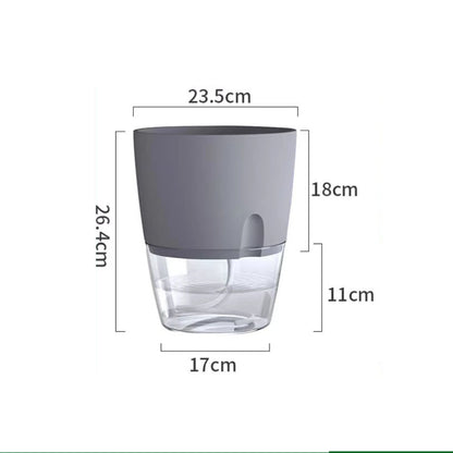 8.2cm Hydroponic Pot Self Watering Flower Pot Liquid Farming Soilless Cultivation Planter Cotton Rope Watering