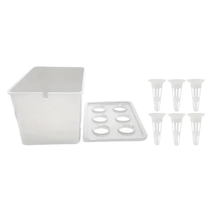 Hydroponic Grower Kit: 6-Hole Self-Watering Seedling Pots