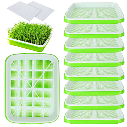 Seed Tray: Microgreens Sprouter Tray - Hydroponic Garden Starter Kit
