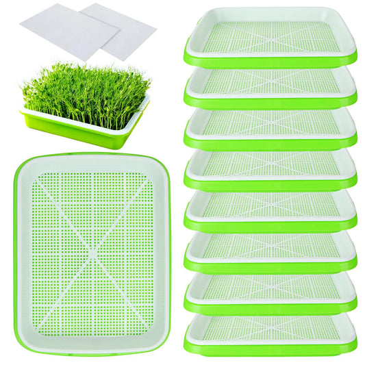 Seed Tray: Microgreens Sprouter Tray - Hydroponic Garden Starter Kit